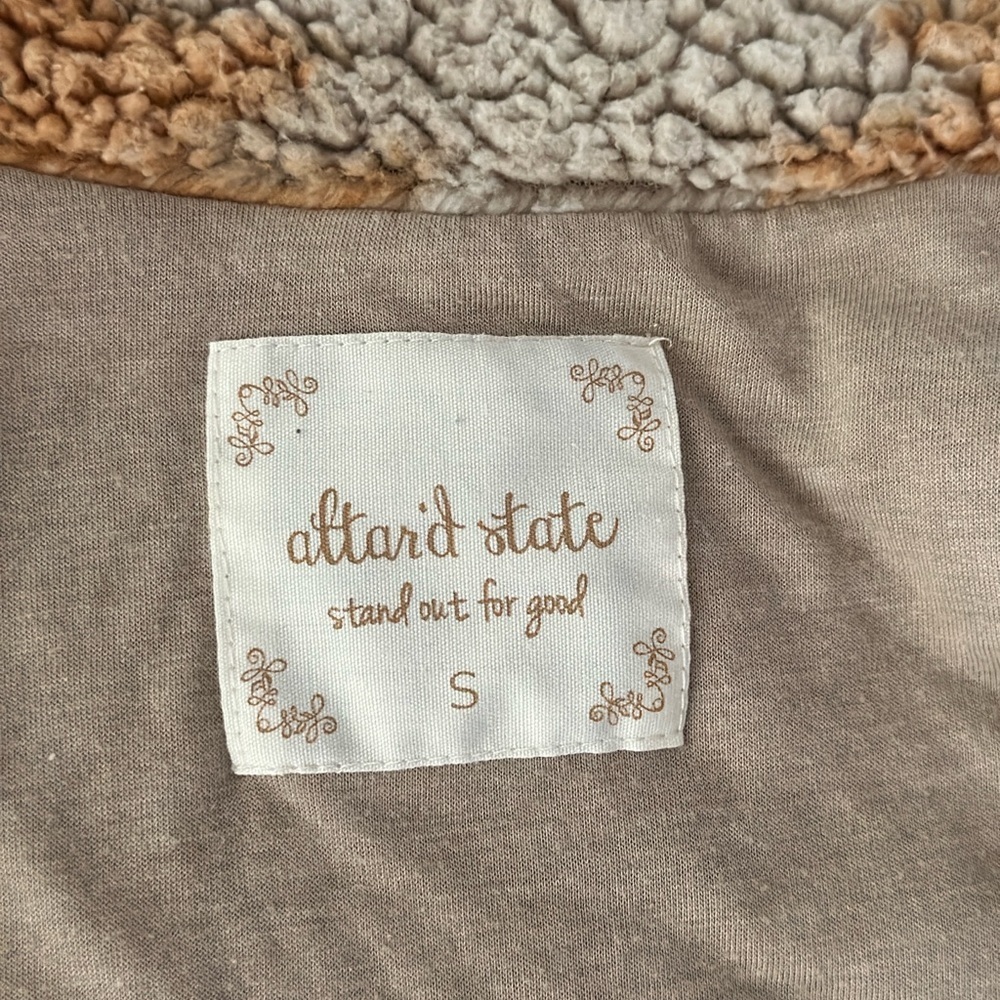 Altar'd State Tan and Cream Teddy Jacket - Picture 6 of 7